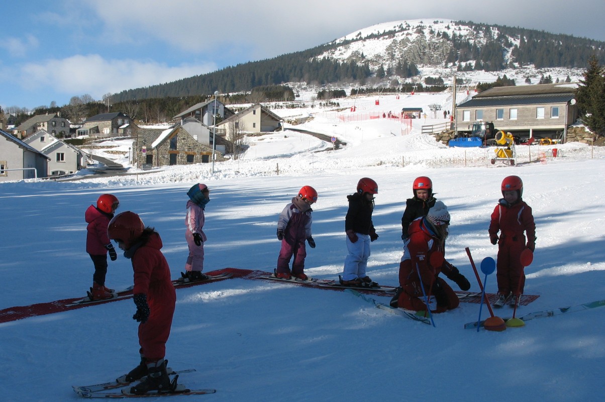 la maternelle au ski...